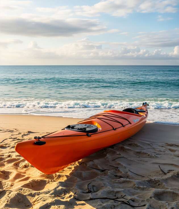 Single-seater ocean kayak